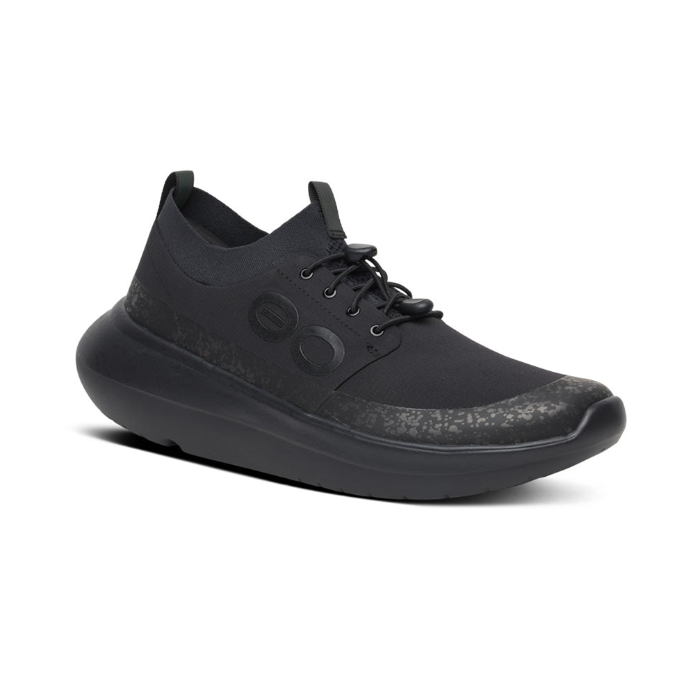 OOFOS Men's OOmy Roam Ripstop Shoe - Black