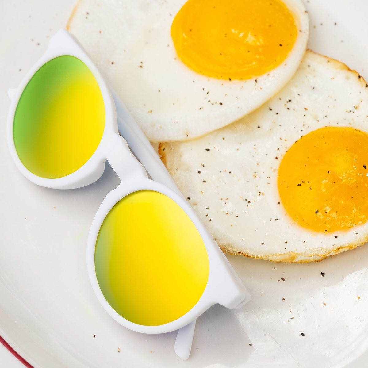 goodr Circle G Sunglasses - Yolk&#39;s on You