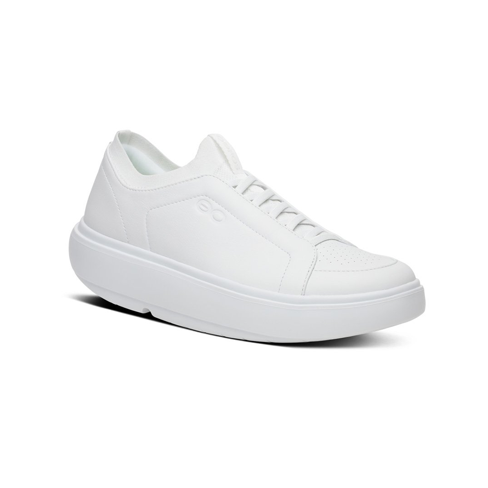 OOFOS Men's OOmg Club Plus - White