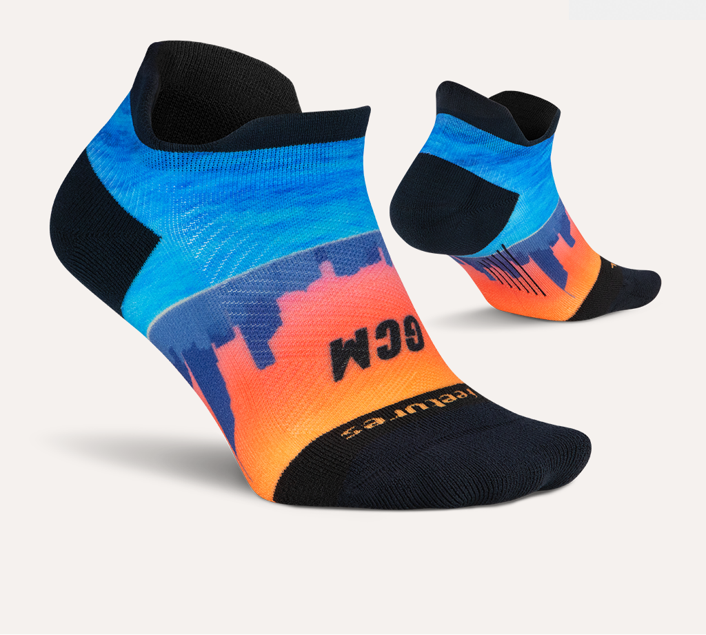 Feetures Elite Light Cushion No Show Tab - The Official 2024 Gold Coast Marathon Sock