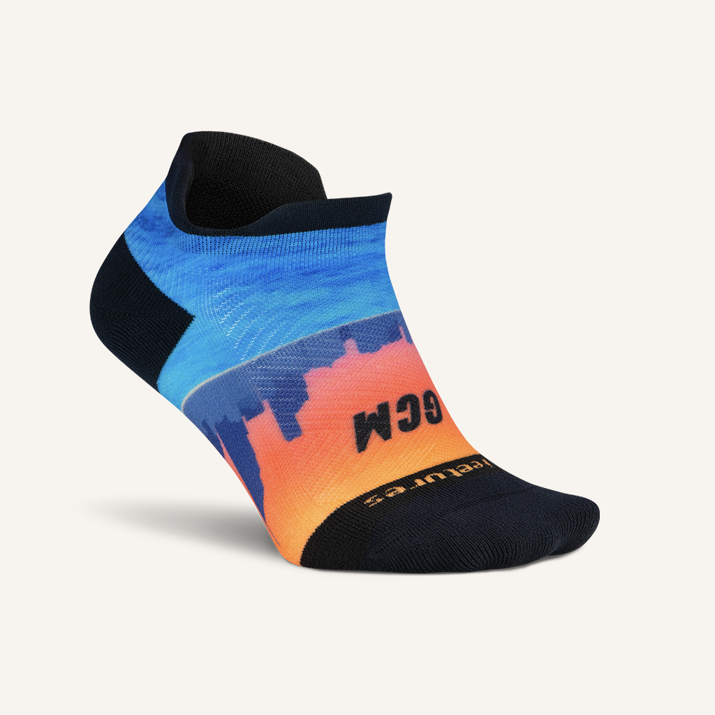 Feetures Elite Light Cushion No Show Tab - The Official 2024 Gold Coast Marathon Sock