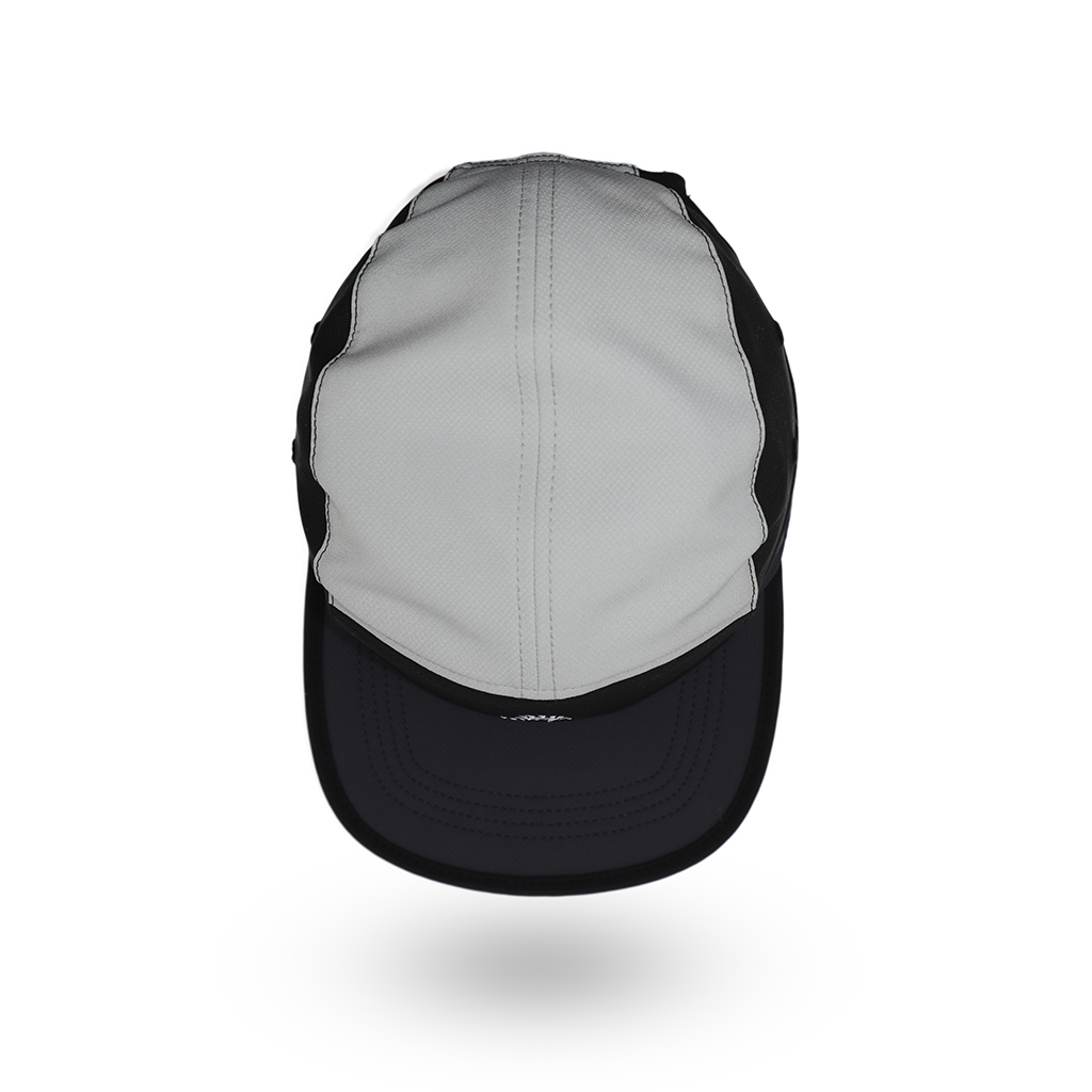 Helios Headwear Speed Lid 7 Panel Cap - Black And Less Black