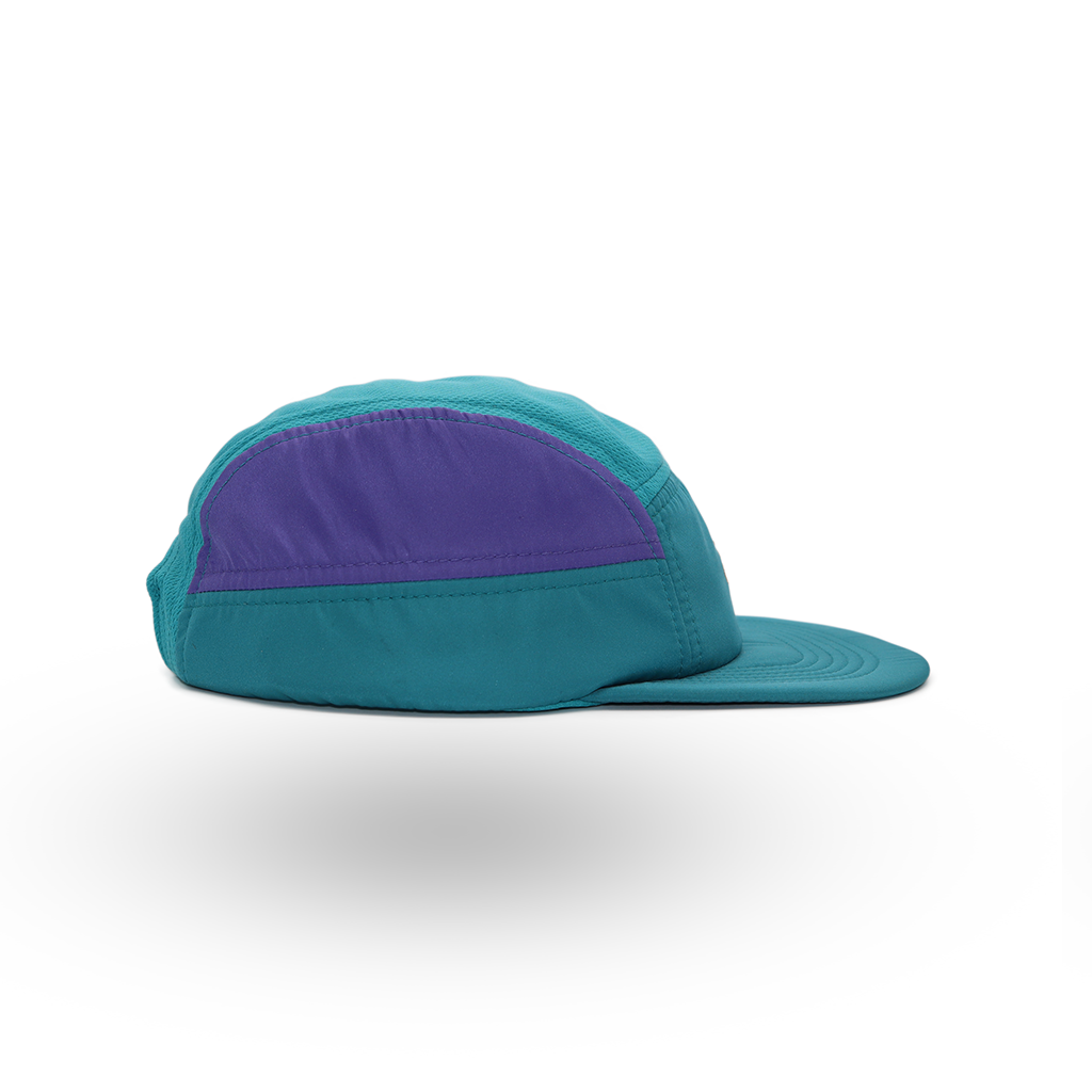 Helios Headwear Ultralight 7 Panel Soft Brim Cap - Teal Purple