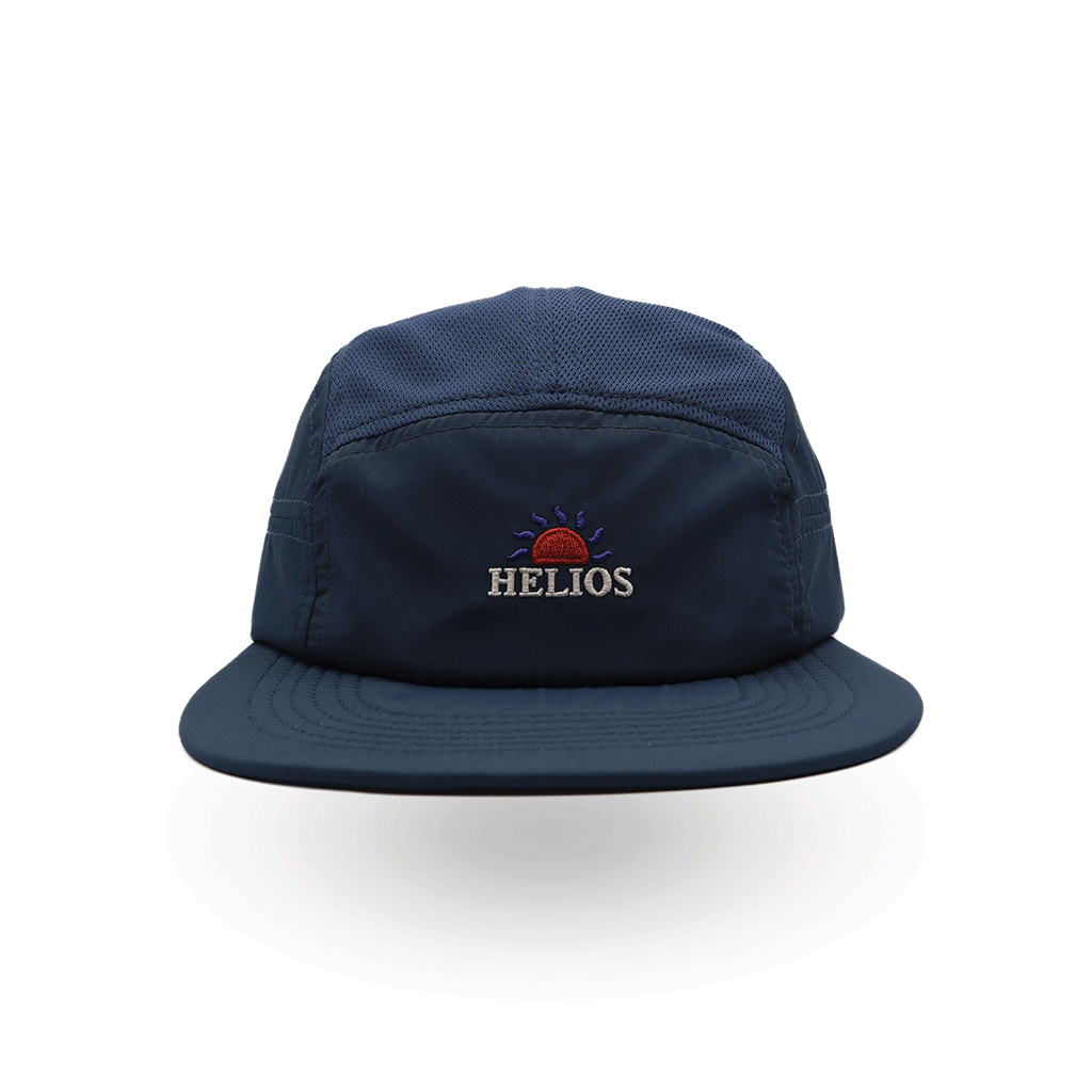 Helios Headwear Ultralight 7 Panel Soft Brim Cap - Navy