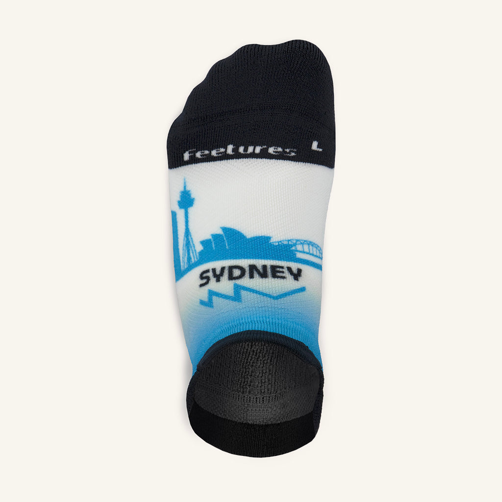 Feetures Elite Light Cushion No Show Tab - The Official 2024 Sydney Marathon Sock