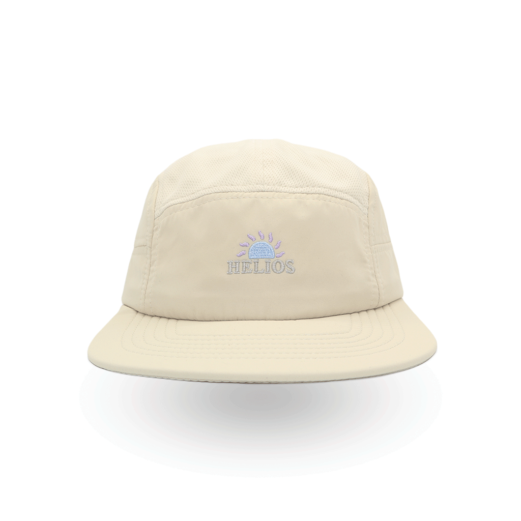 Helios Headwear Ultralight 7 Panel Soft Brim Cap - Tan
