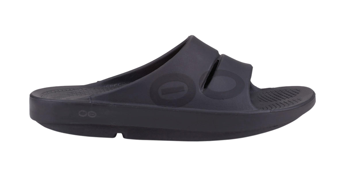 OOFOS Men&#39;s OOahh Sport Slide - Black Matte