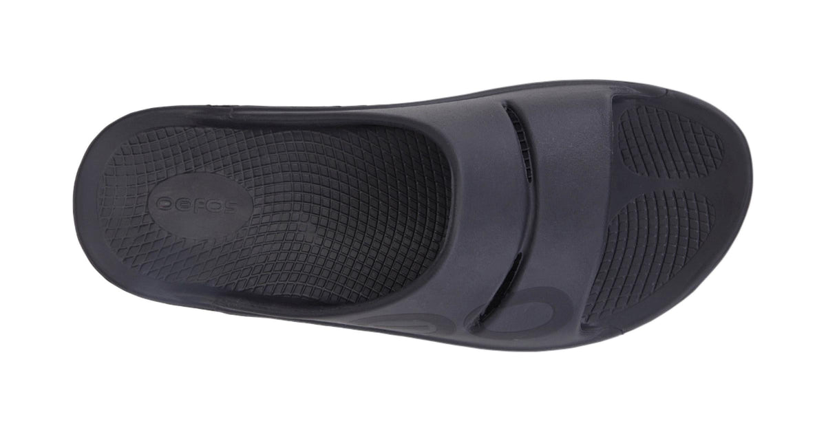 OOFOS Men&#39;s OOahh Sport Slide - Black Matte