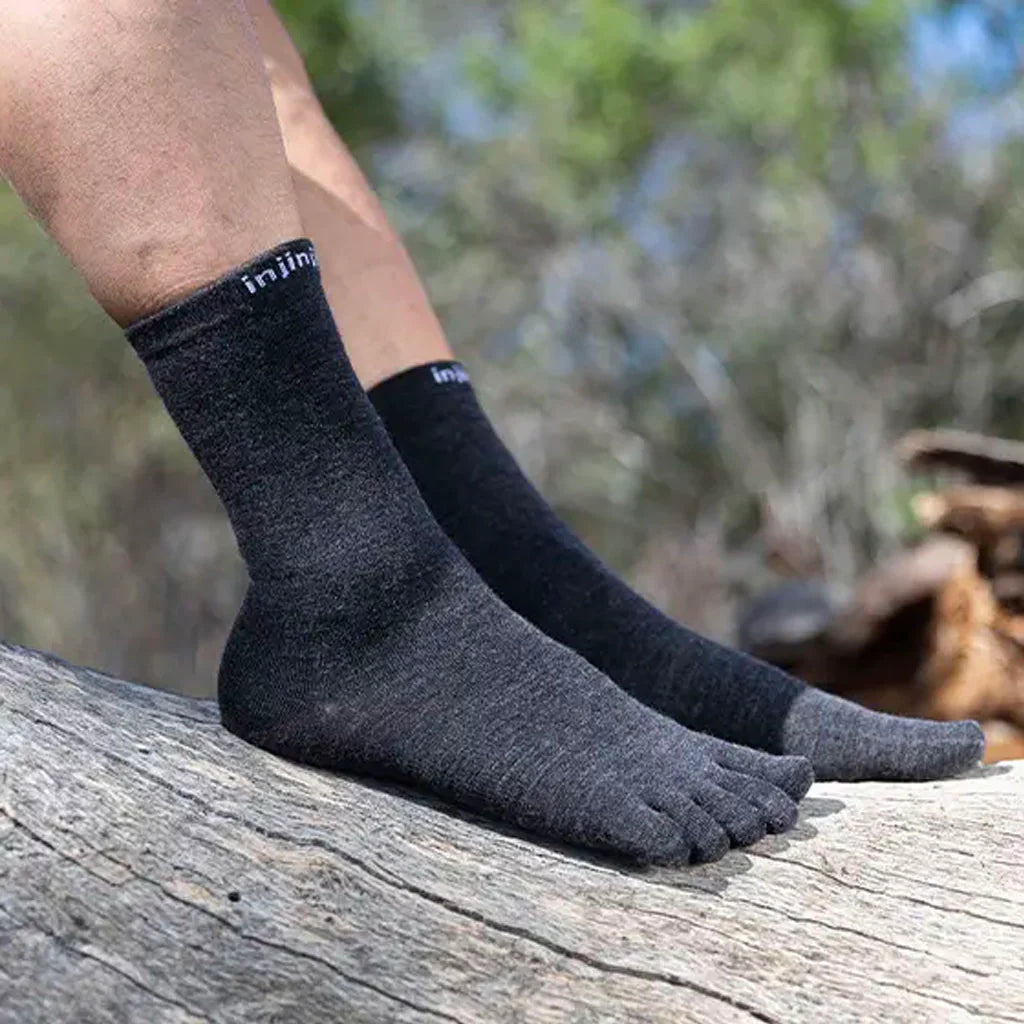 Injinji LINER Lightweight Crew Wool Socks