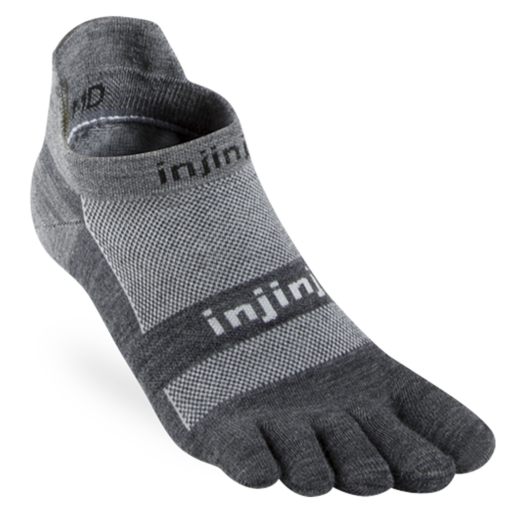 Injinji RUN Lightweight No-Show NuWool Running Socks